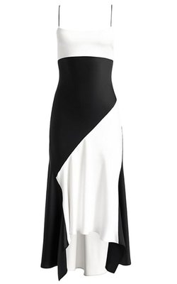 Alice + Olivia Rosa Handkerchief Midi-length Slipdress