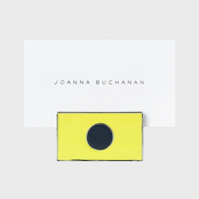 Nautical Flag Placecard Holders, Yellow, Set Of Four