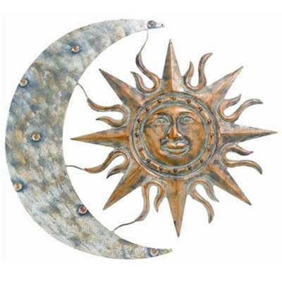Aztec Sun And Moon Wall Art