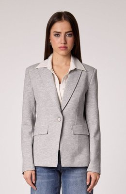 Helen Blazer With Removable Shirt Insert - Heather Grey