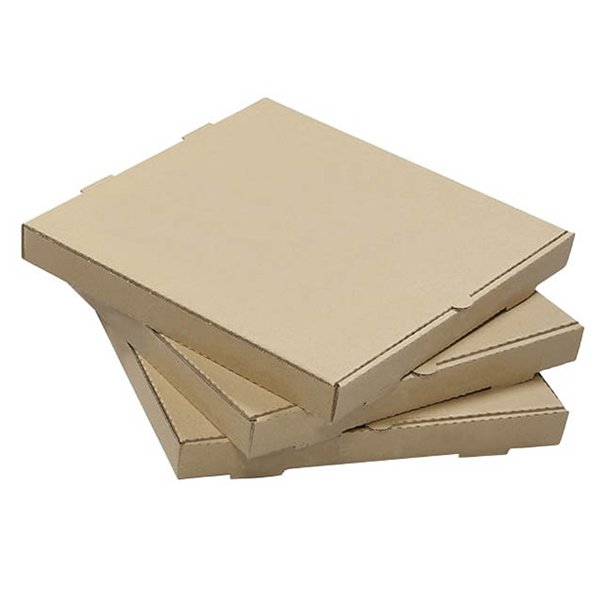Pizza Box, 10 in, B-Flute, 1-5/8 in, Kraft/Kraft, Plain
