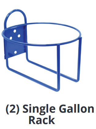 (2) Single Gallon Rack