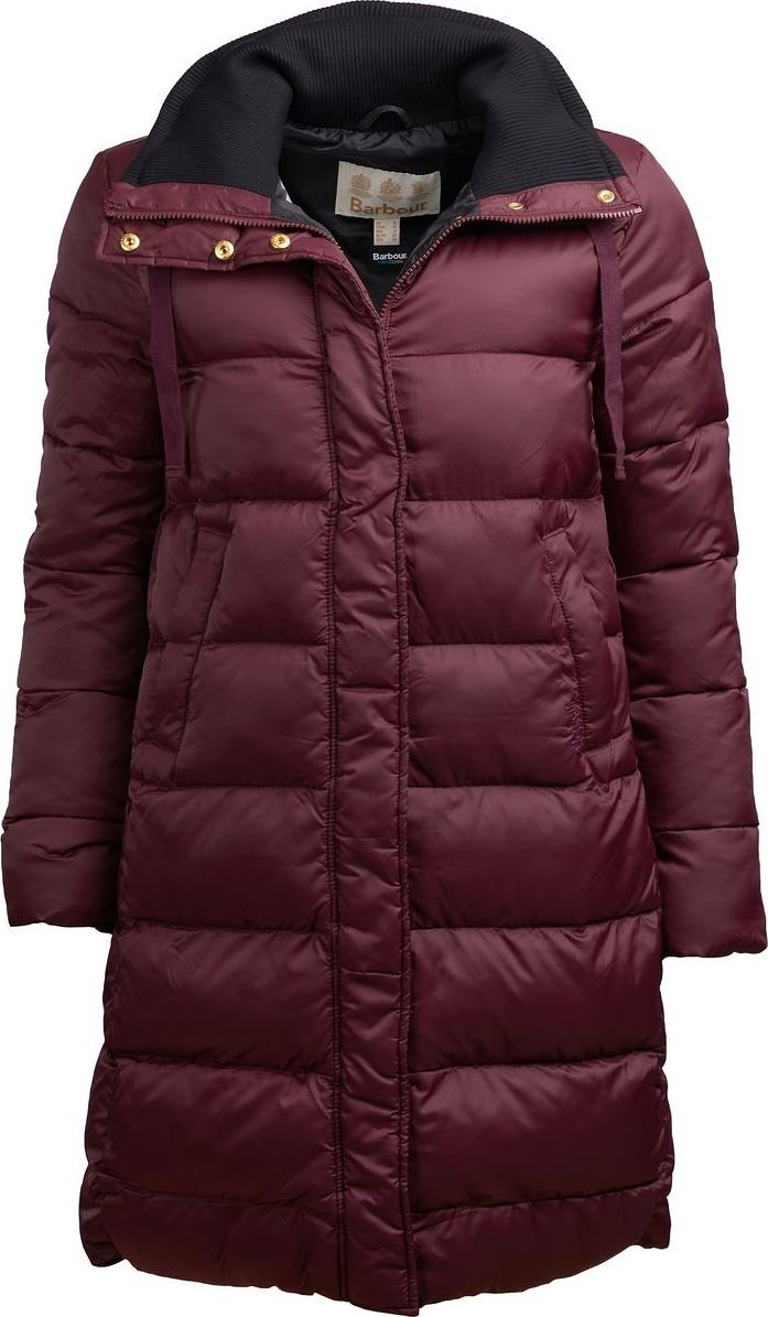 Barbour weatheram baffle quilt coat on sale