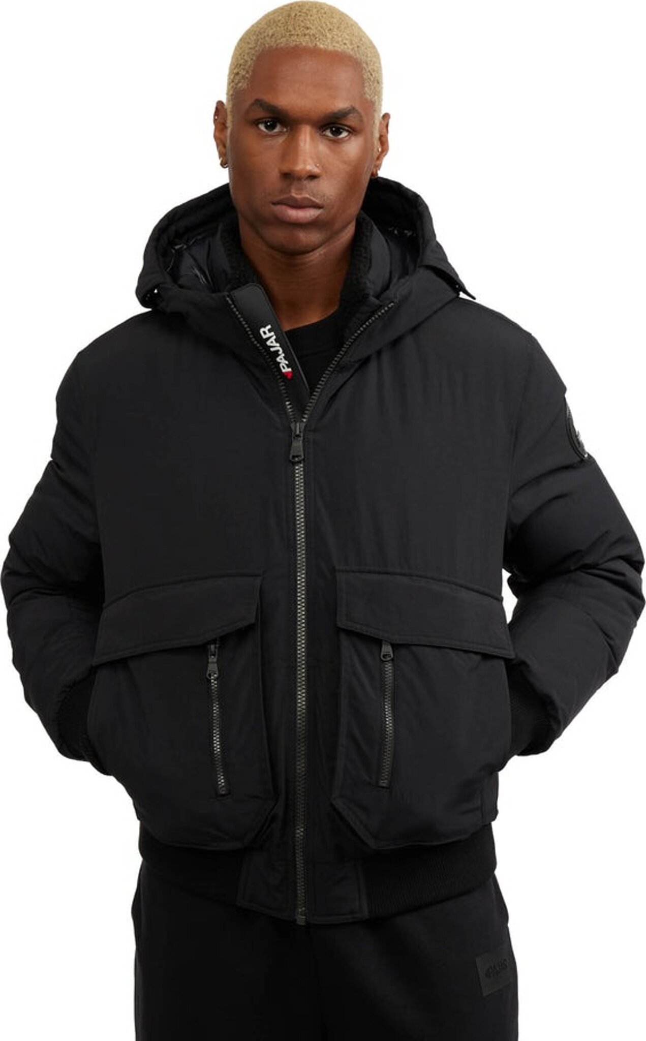 ASTRO FUR BOMBER JACKET BLACK