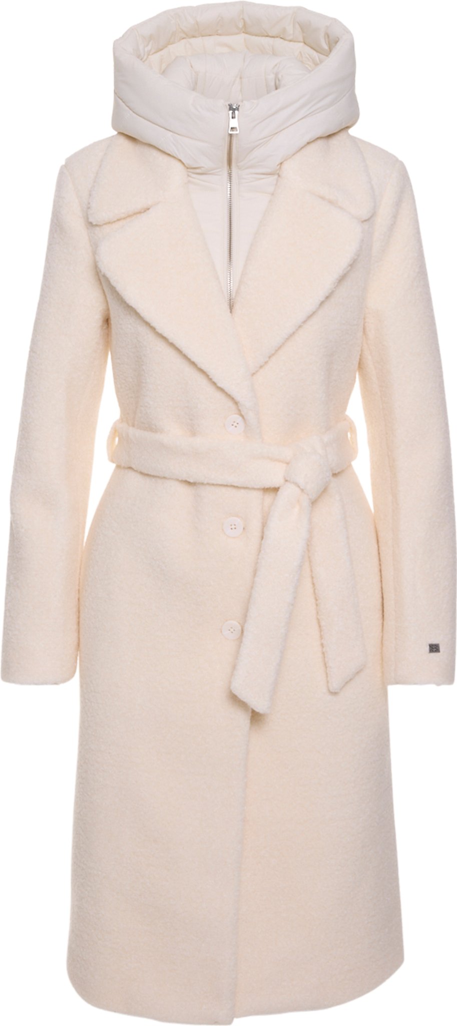 SOIA & KYO Monique Semi-Fitted Wool Blend Sherpa Coat with