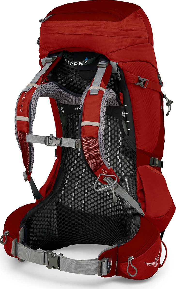 osprey ariel backpack 65l 65 Women's Featuring an included raincover Husk Tan Color:Green Hut to Hut Hiking