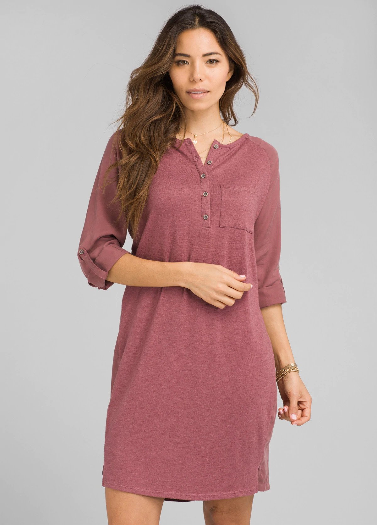 prAna Hensley Henley Dress Women s The Last Hunt