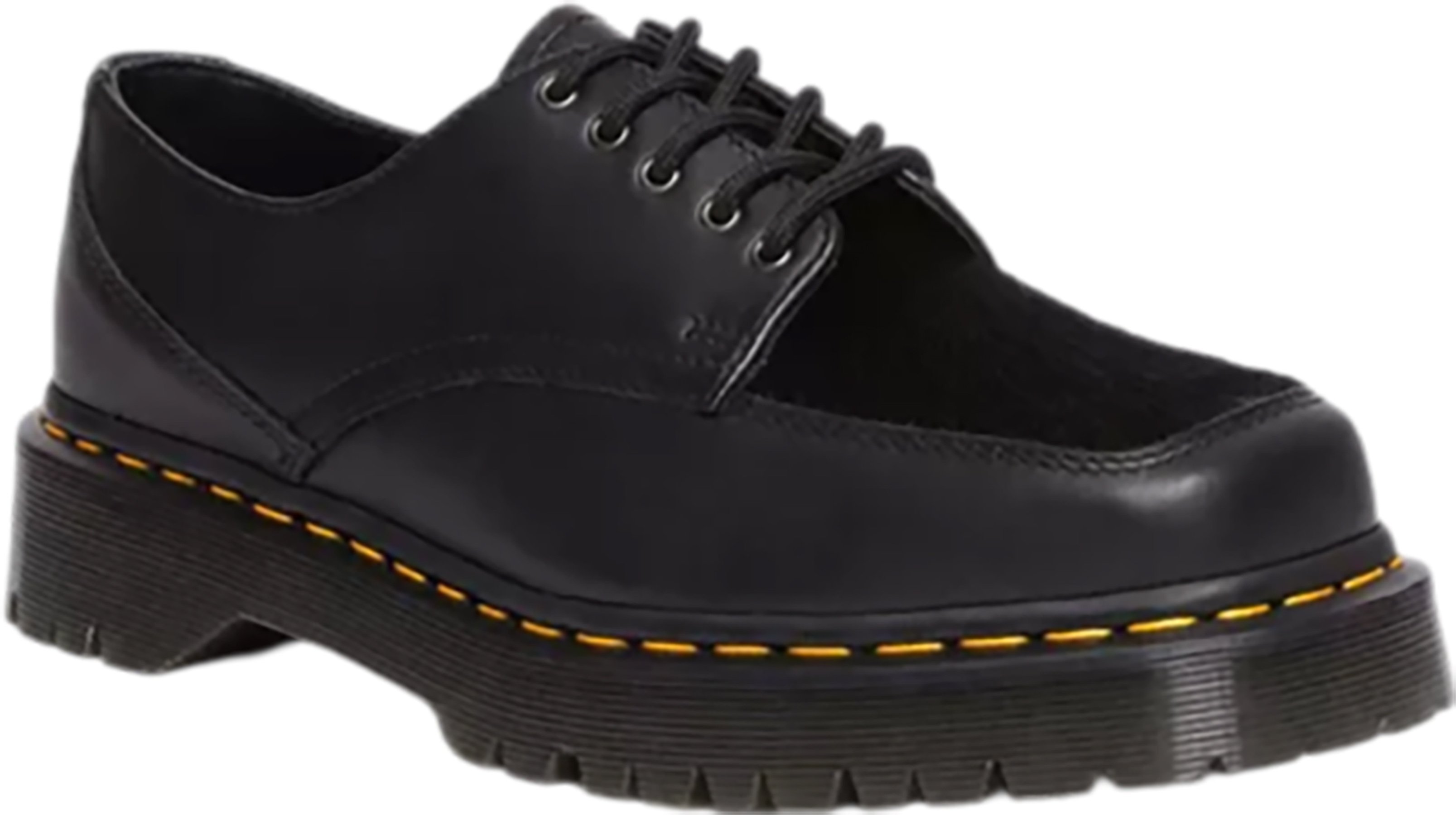 Dr. Martens 5-Eye Bex Square Toe Hair-On & Leather Shoes