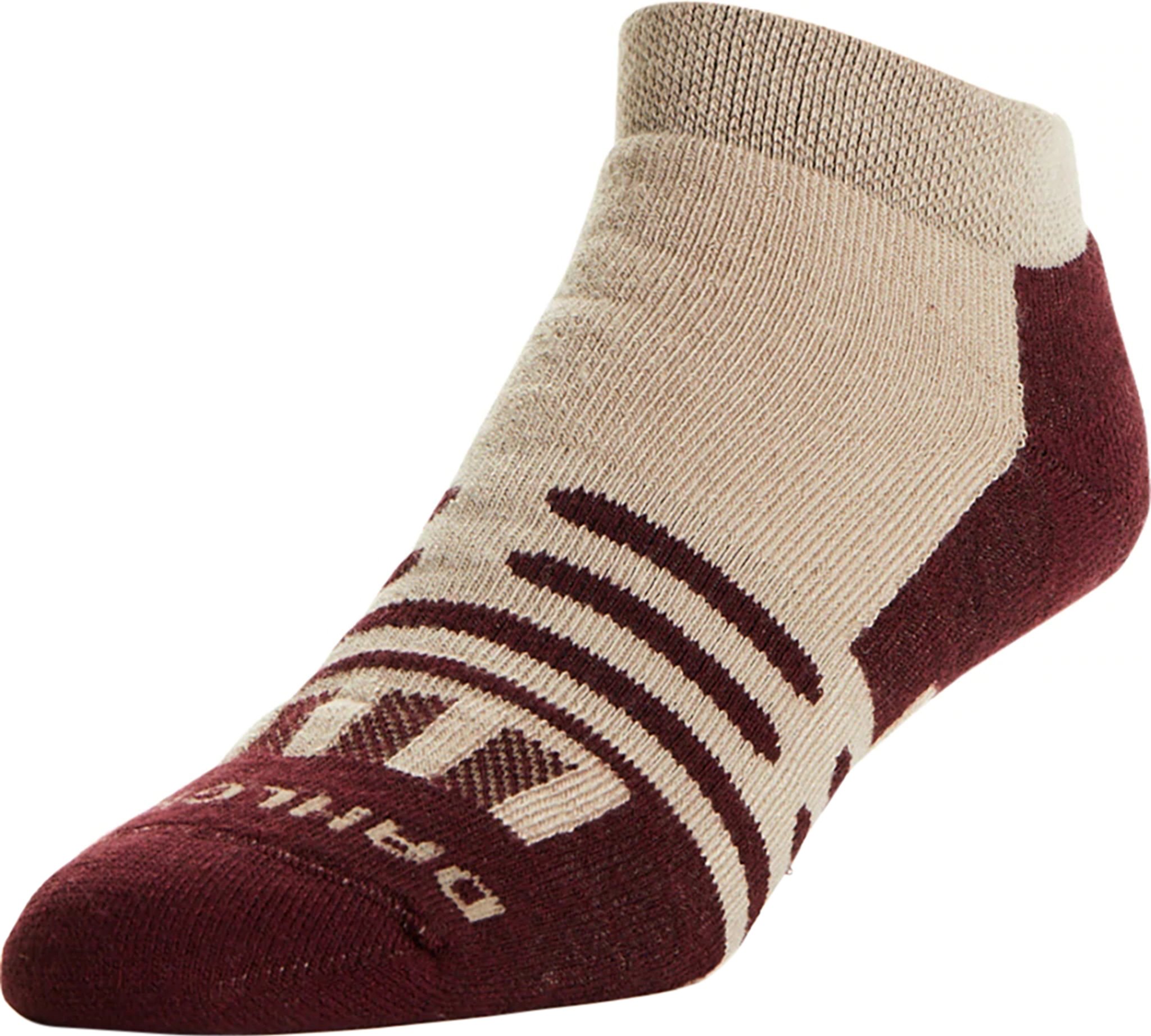 Light Mini Crew Ankle Socks in Cream Gray Stripe, Size Small | 100% Alpaca Wool | Inca Fashions