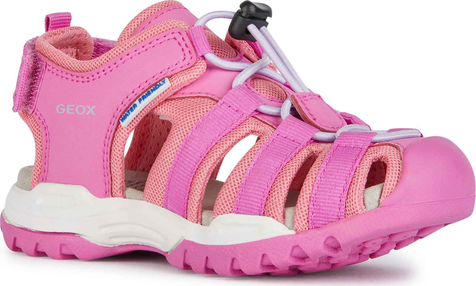 Geox Borealis Sandals Girls Fuchsia Light Coral 4