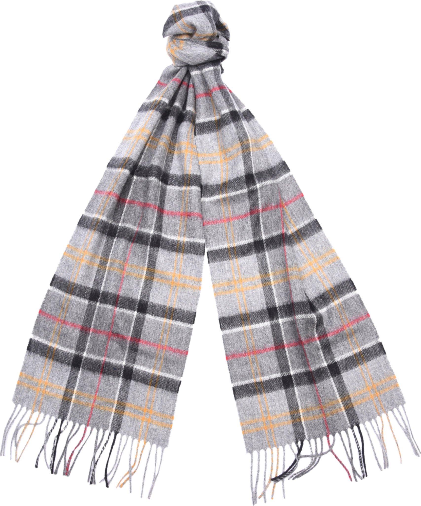 Barbour tartan merino cashmere wool scarf online