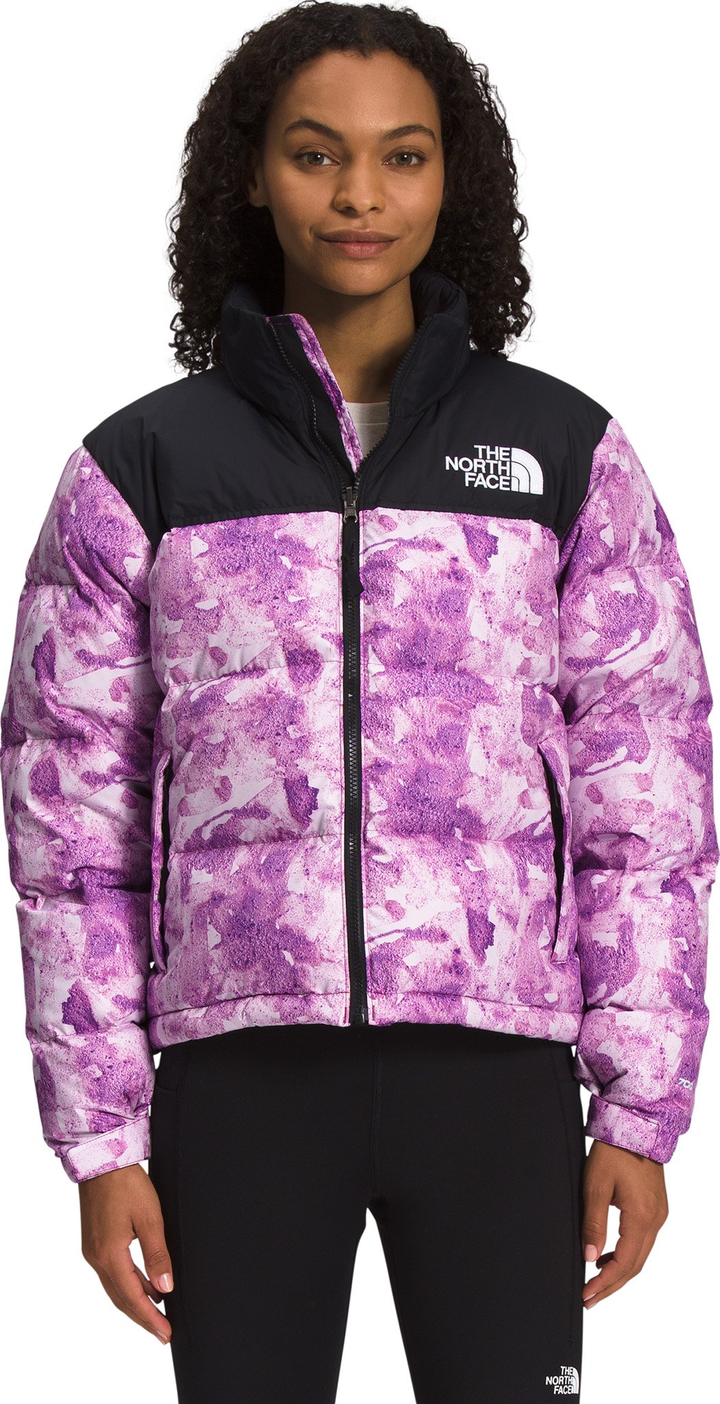 Blue camo north face jacket hotsell