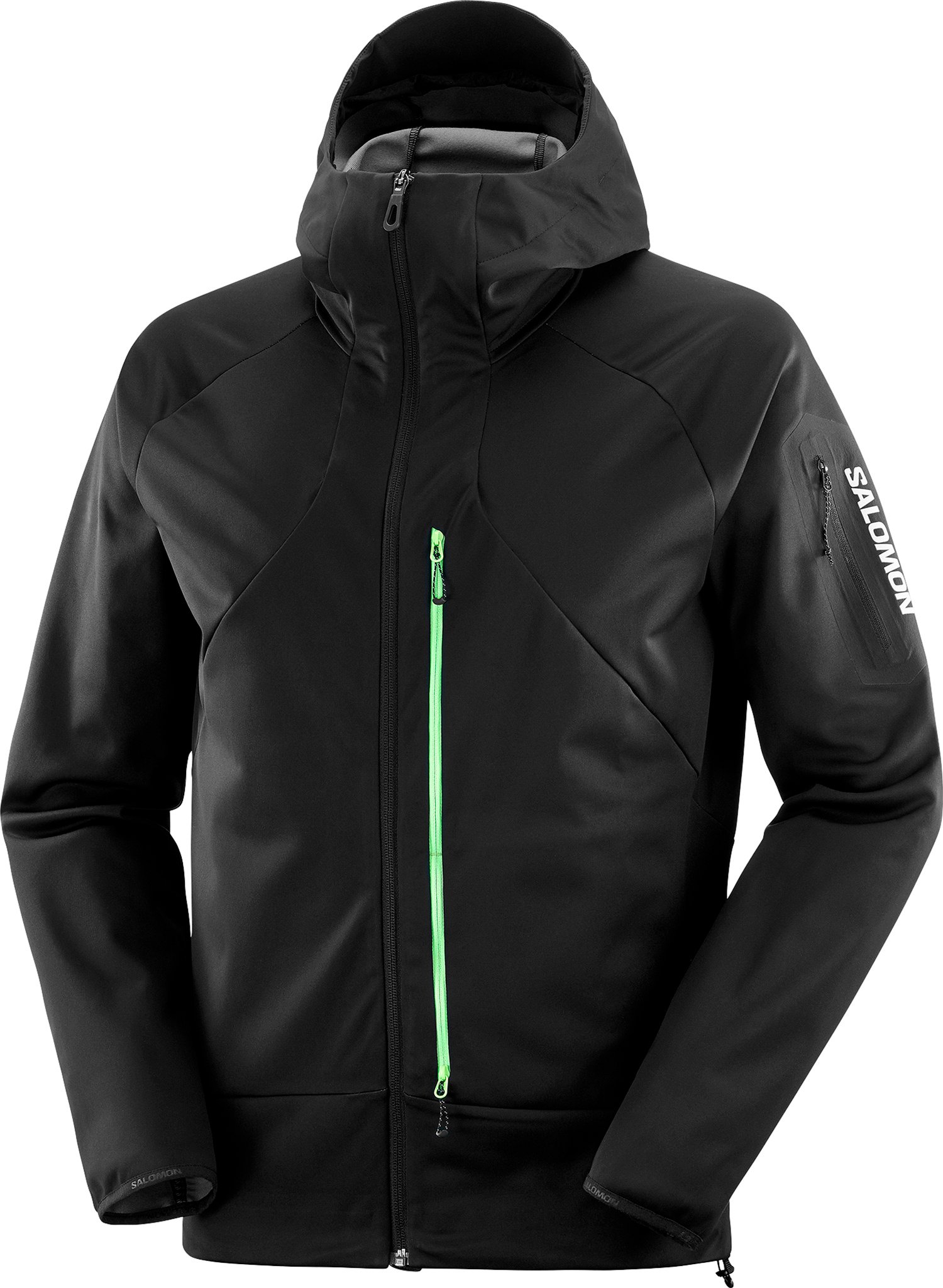 ジャケット・アウター 00s SALOMON softshell hoodie black 00s SALOMON 