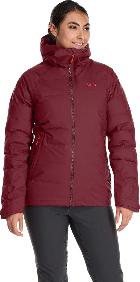 Rab Valiance Waterproof Down Jacket Women s Deep Heather XS