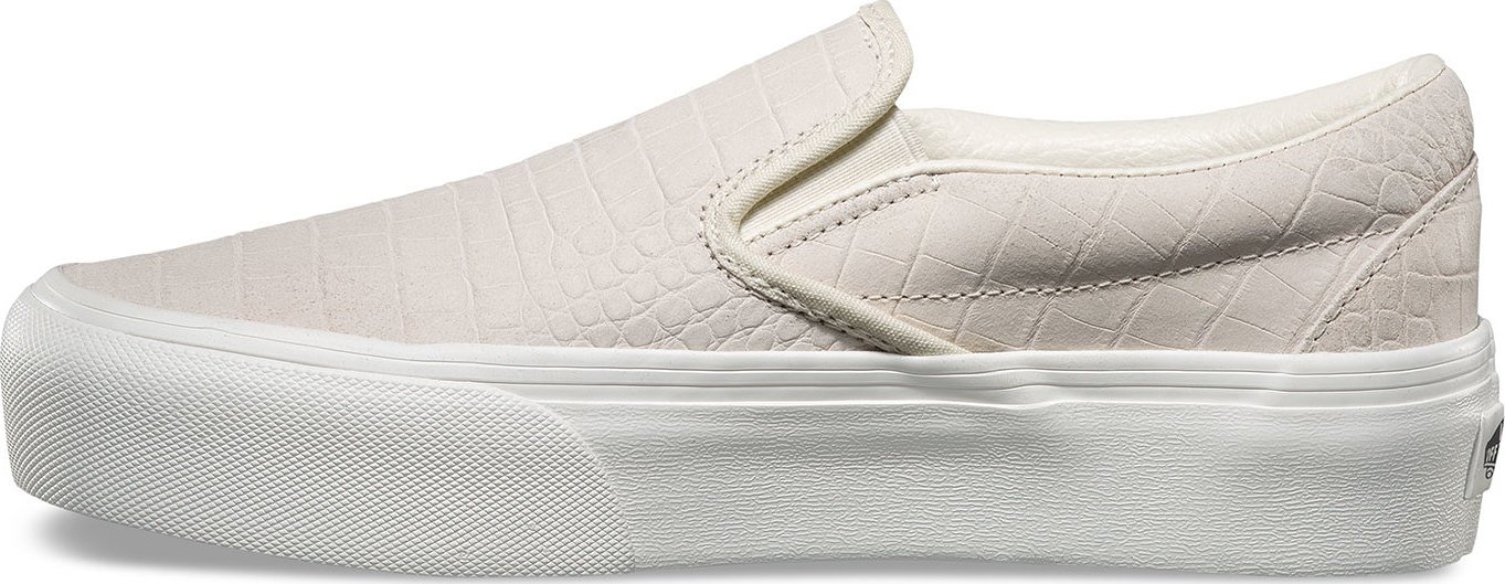 Vans Embossed Classic Slip-On Platform Shoes Unisex The Last Hunt