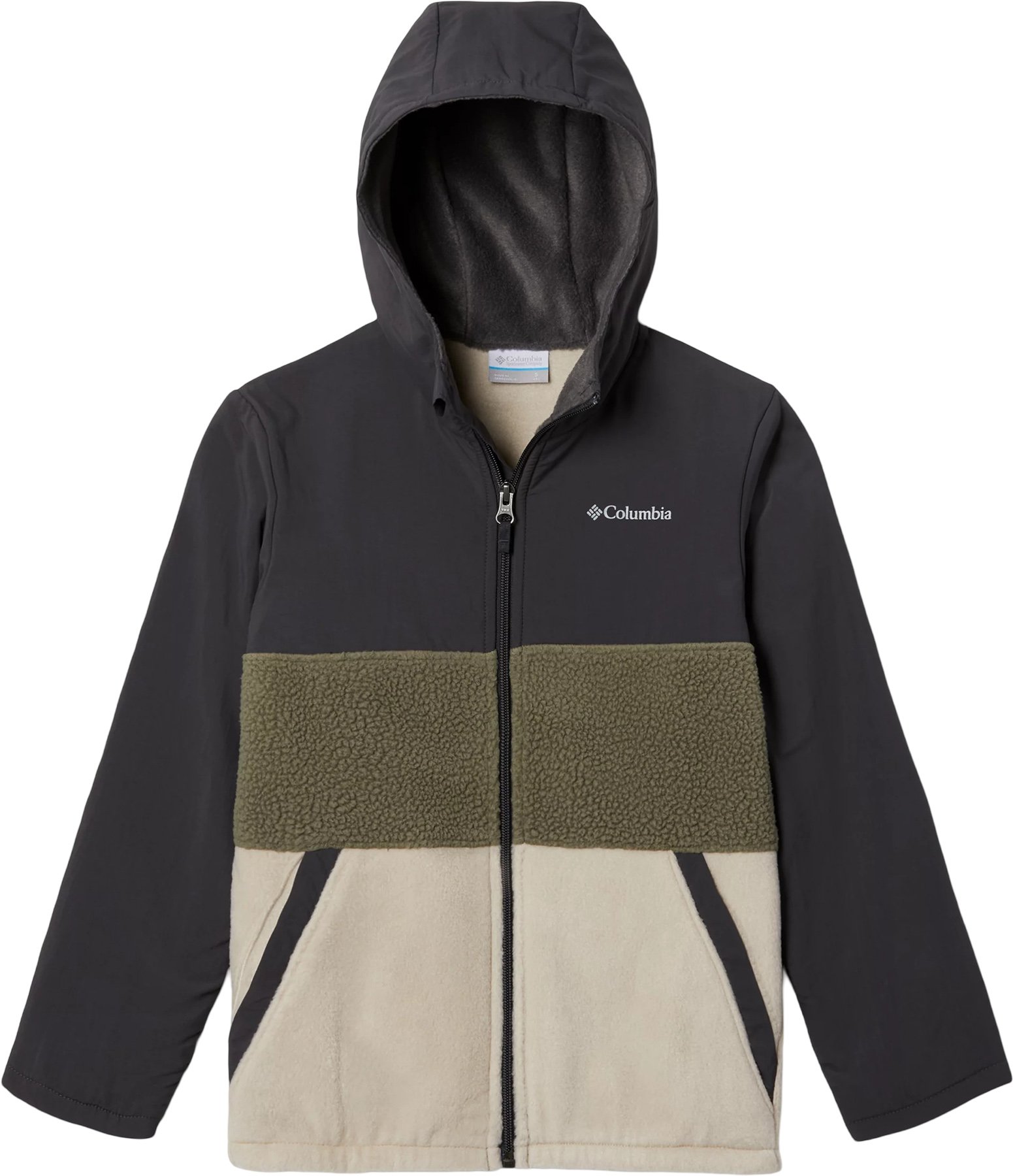 Columbia Steens Mtn Novelty Full Zip Hooded Fleece Jacket Boys The Last Hunt