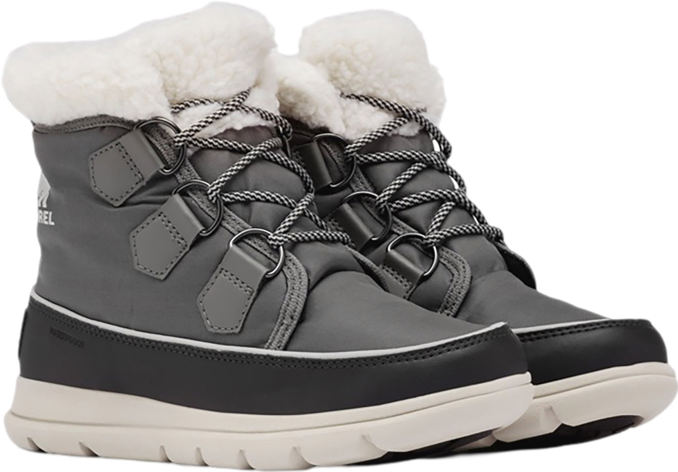 Sorel Joan Explorer Carnival Sneaker Boots Black high quality White 9.5