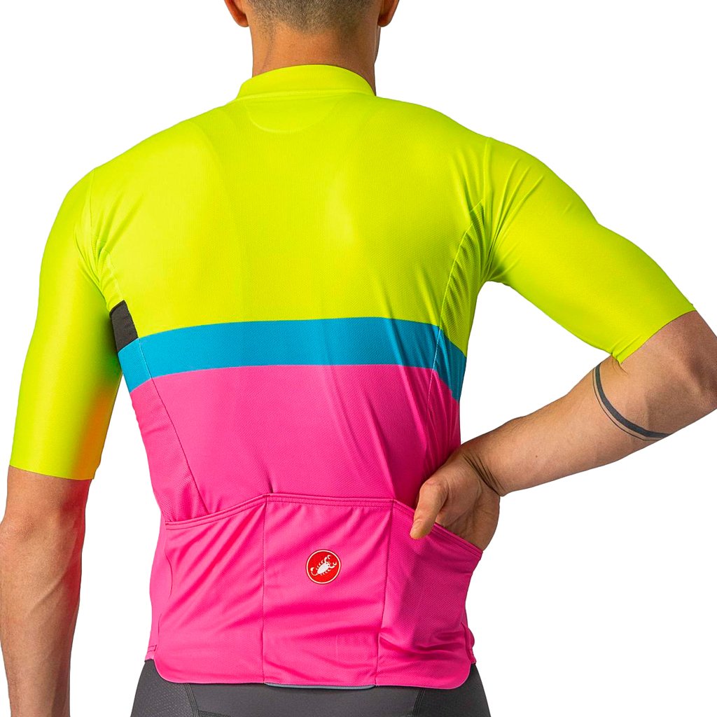 Maillot Ciclismo Hombre Verano CASTELLI A Blocco Short Sleeve