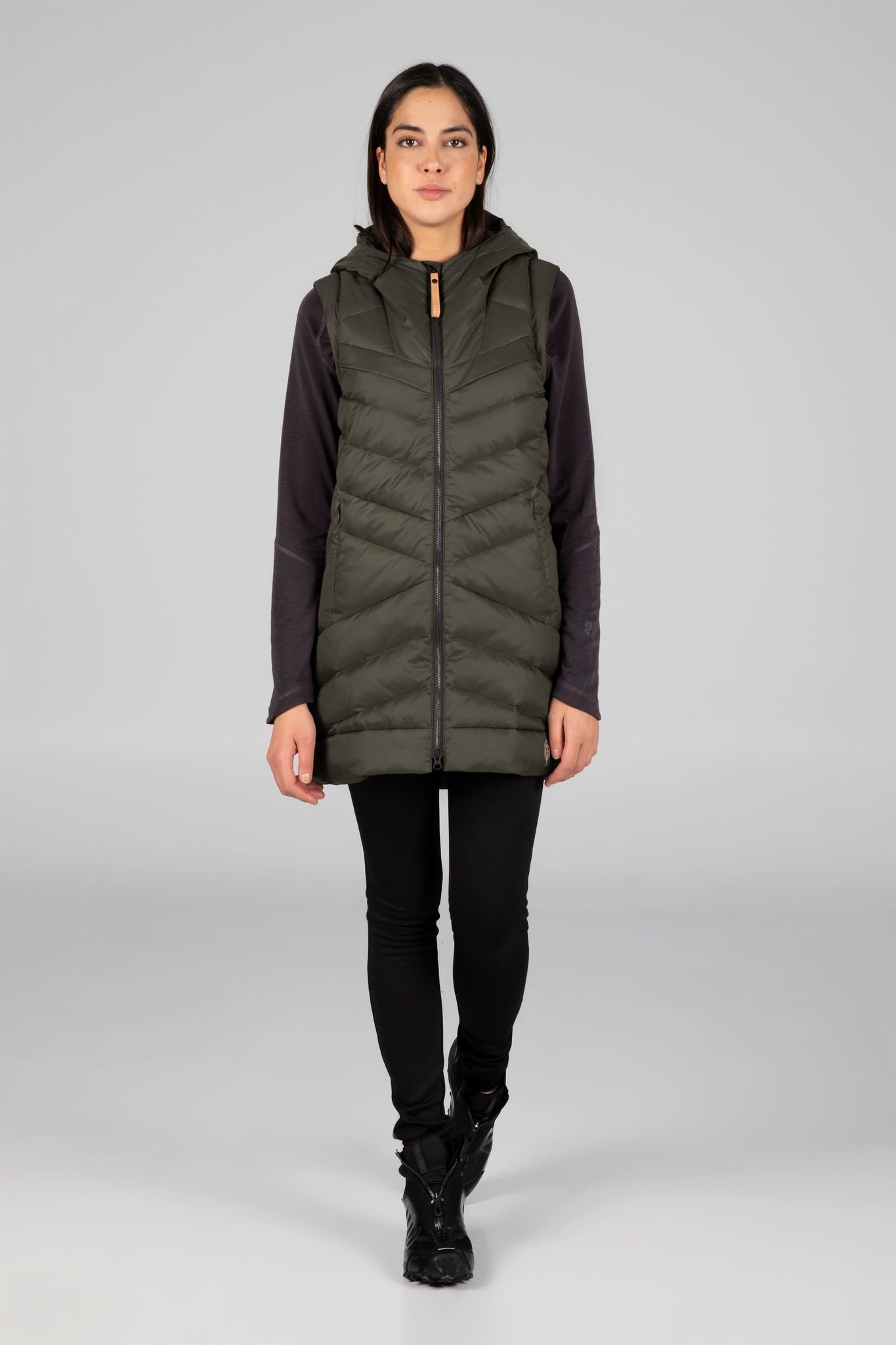 Dolga long sleeveless jacket Women s