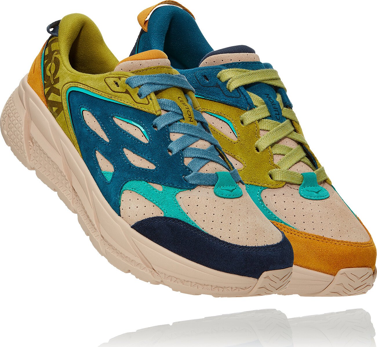 Hoka Clifton L Suede Road Running Shoes - Unisex | The Last Hunt