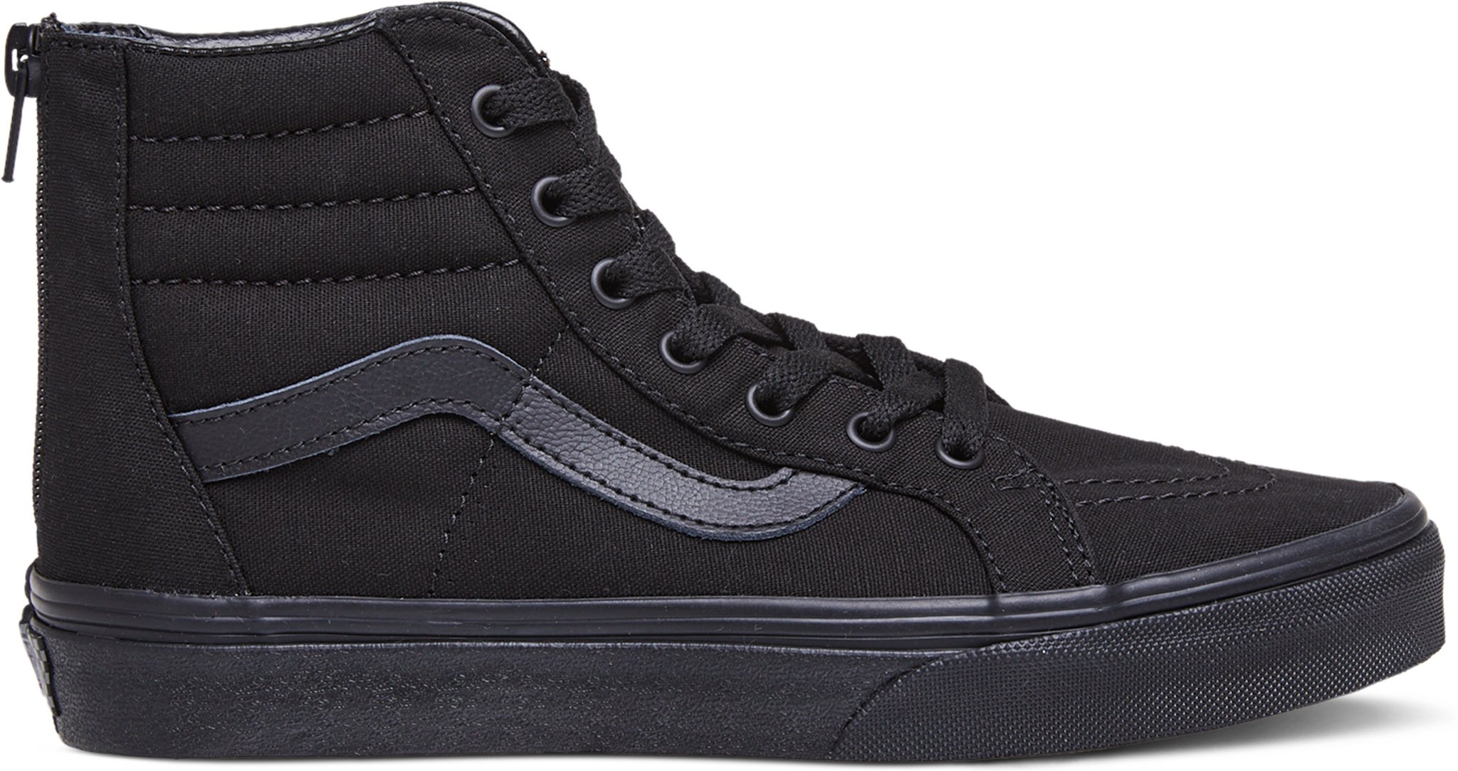 Vans Kids Pop Check Sk8 Hi Zip Black Black 12.0 Kids