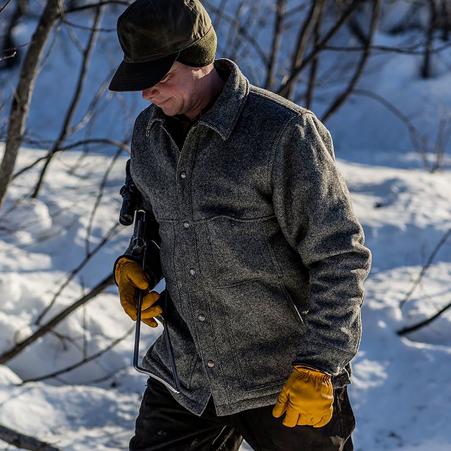 Cape Coat Filson Mackinaw Coat Filson Unlined Wool Cape Coat - Main Image