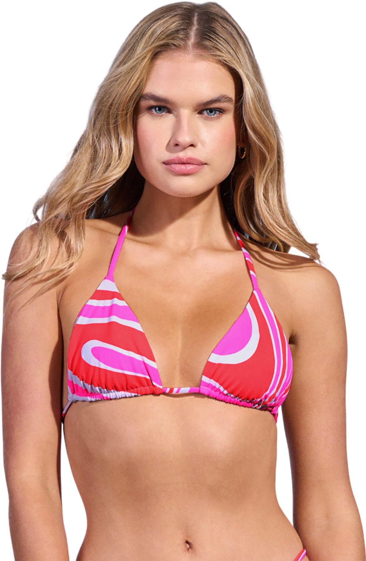 Maaji Womens Reversible Deep V Fixed Halter Swimsuit Bikini Top | Desertcart