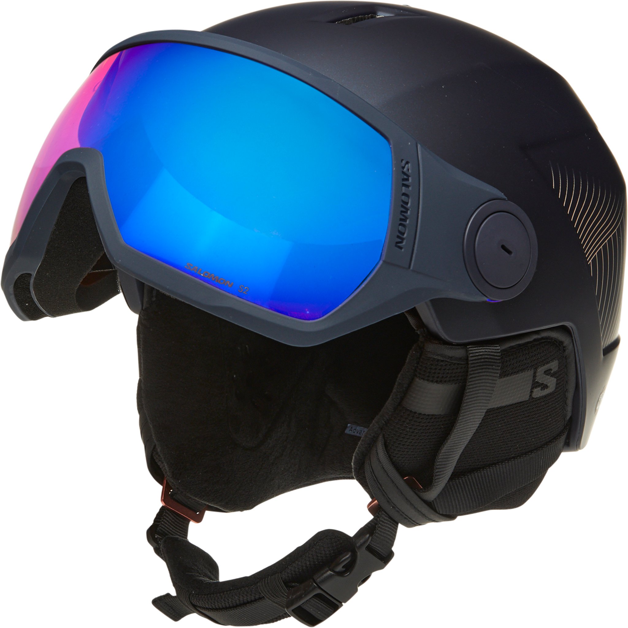SALOMON-PIONEER LT VISOR PHOTO BLACK/A - Ski helmet