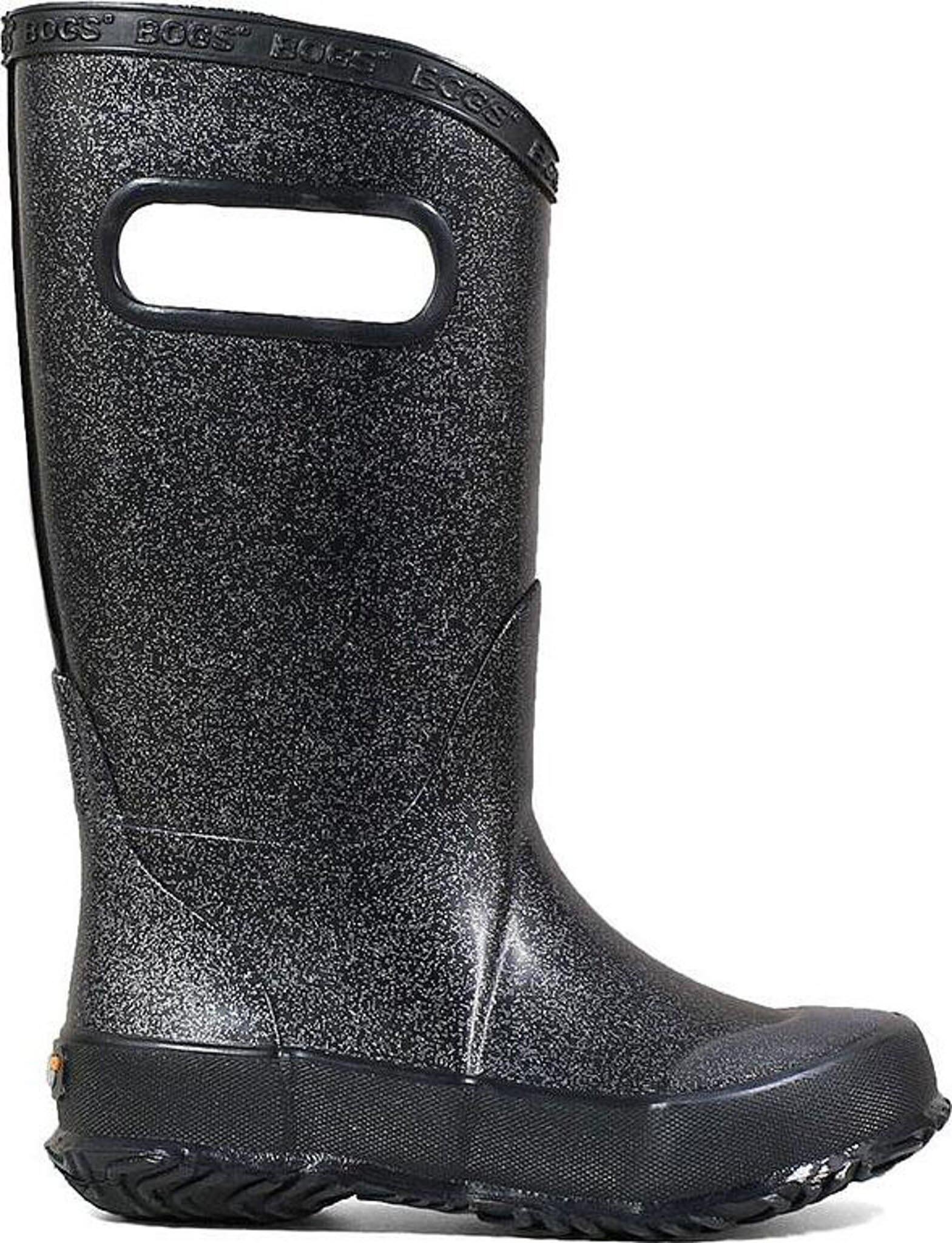 Black sparkle rain boots best sale