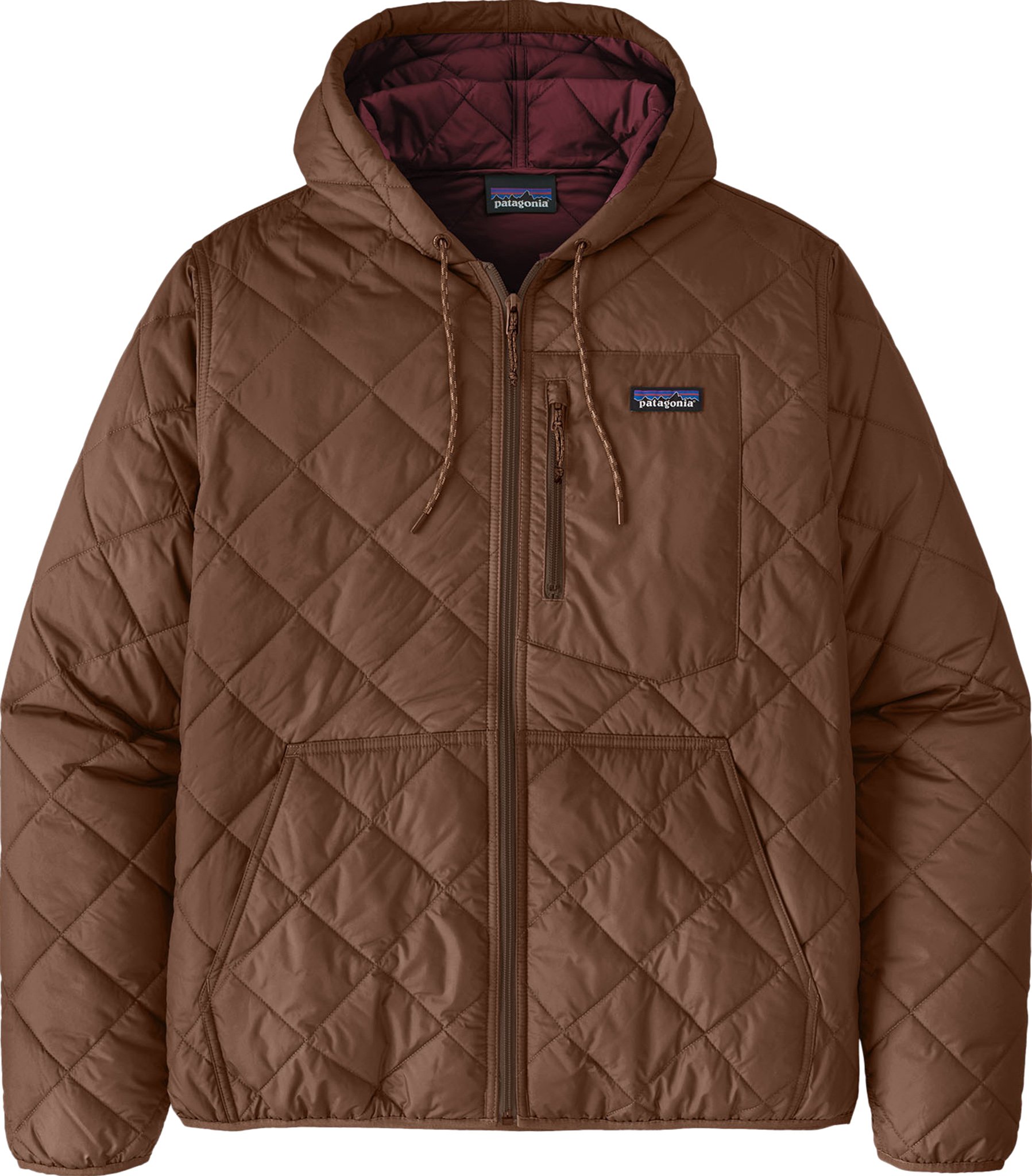 Diamond Quilted Bomber Hoody - Men's