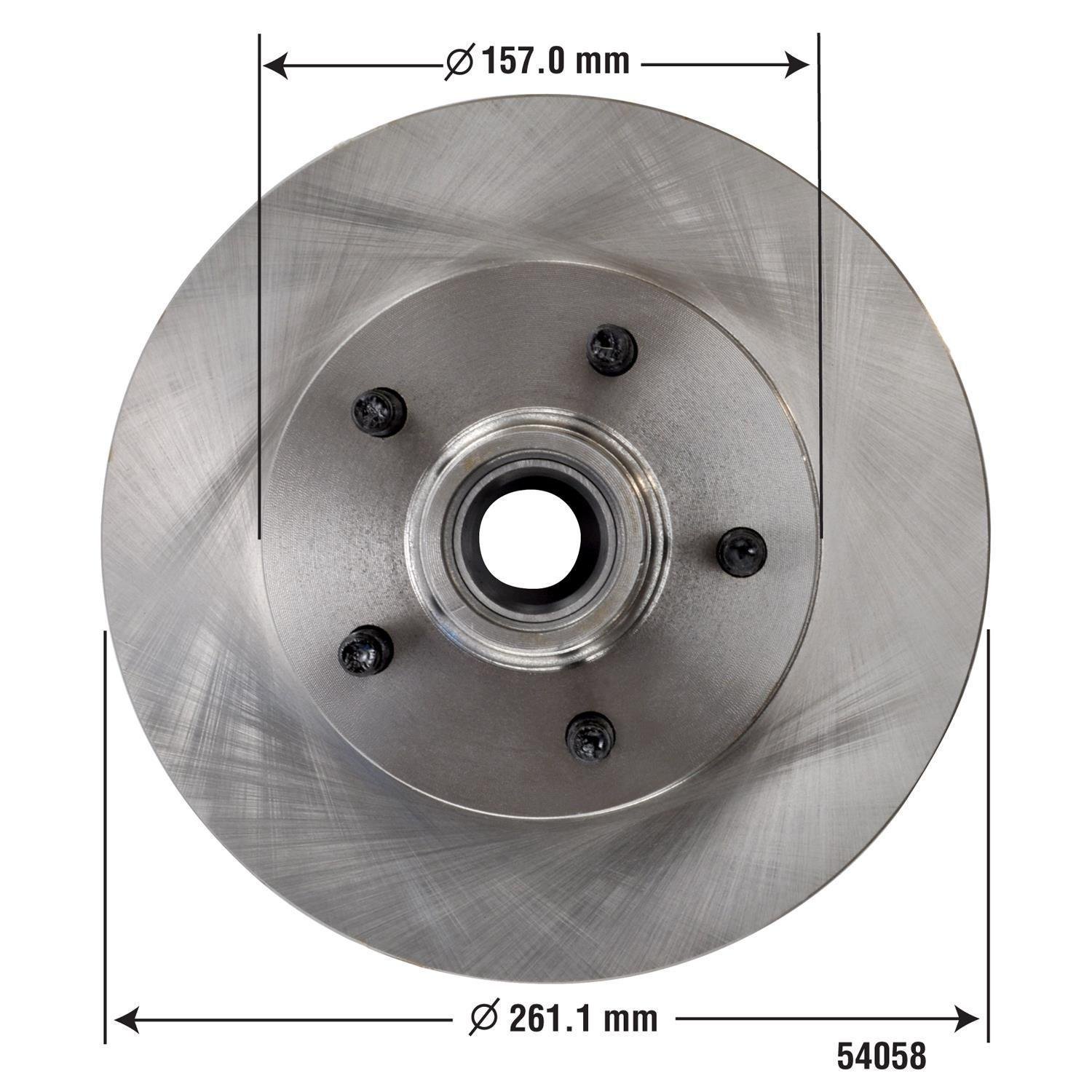 Duralast Disc Brake Rotor and Hub Assembly 54058