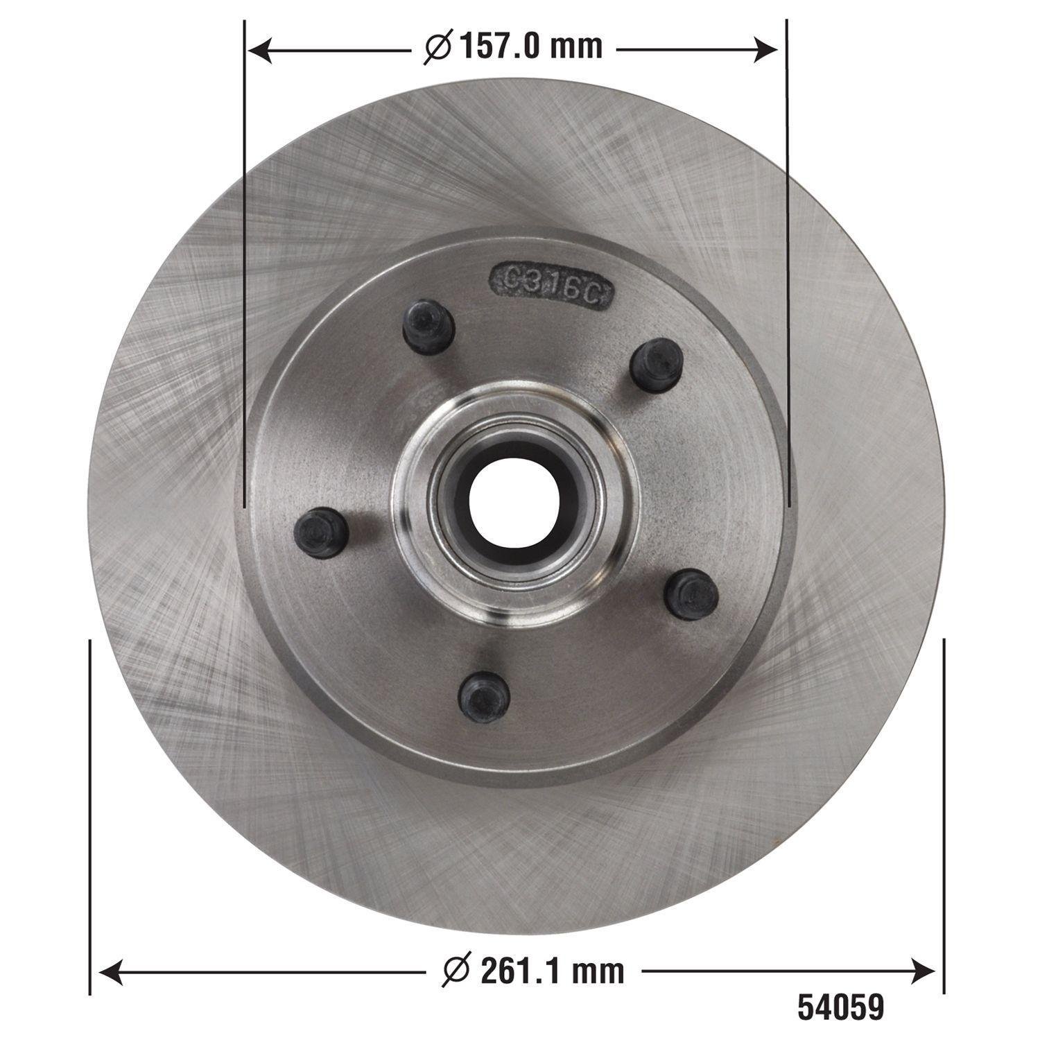 Duralast Brake Rotor 54059