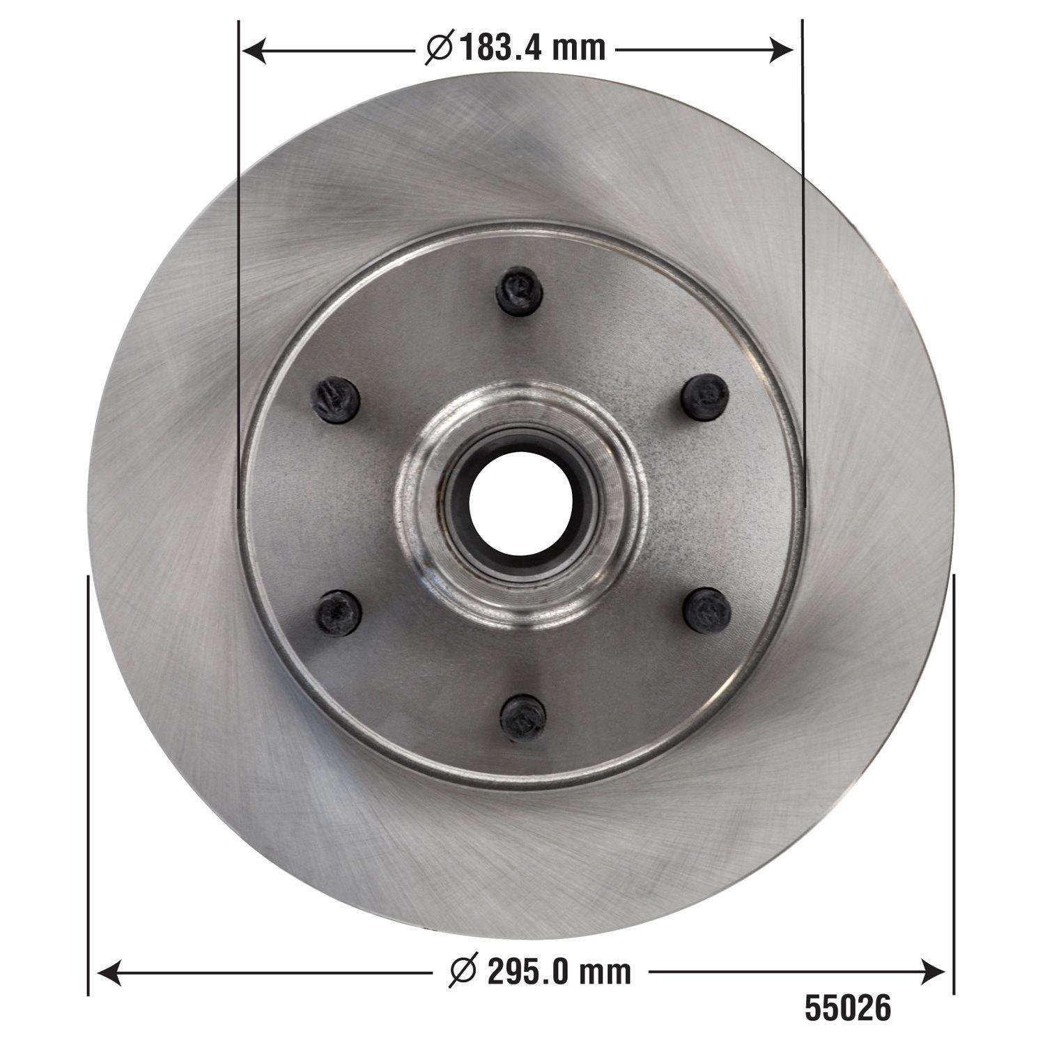Duralast Disc Brake Rotor and Hub Assembly 55026