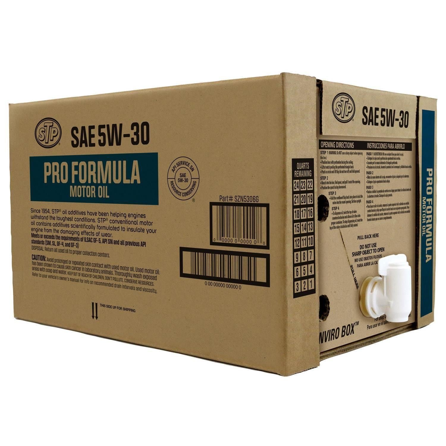 STP Conventional 5W-30 Motor Oil 6 Gallon