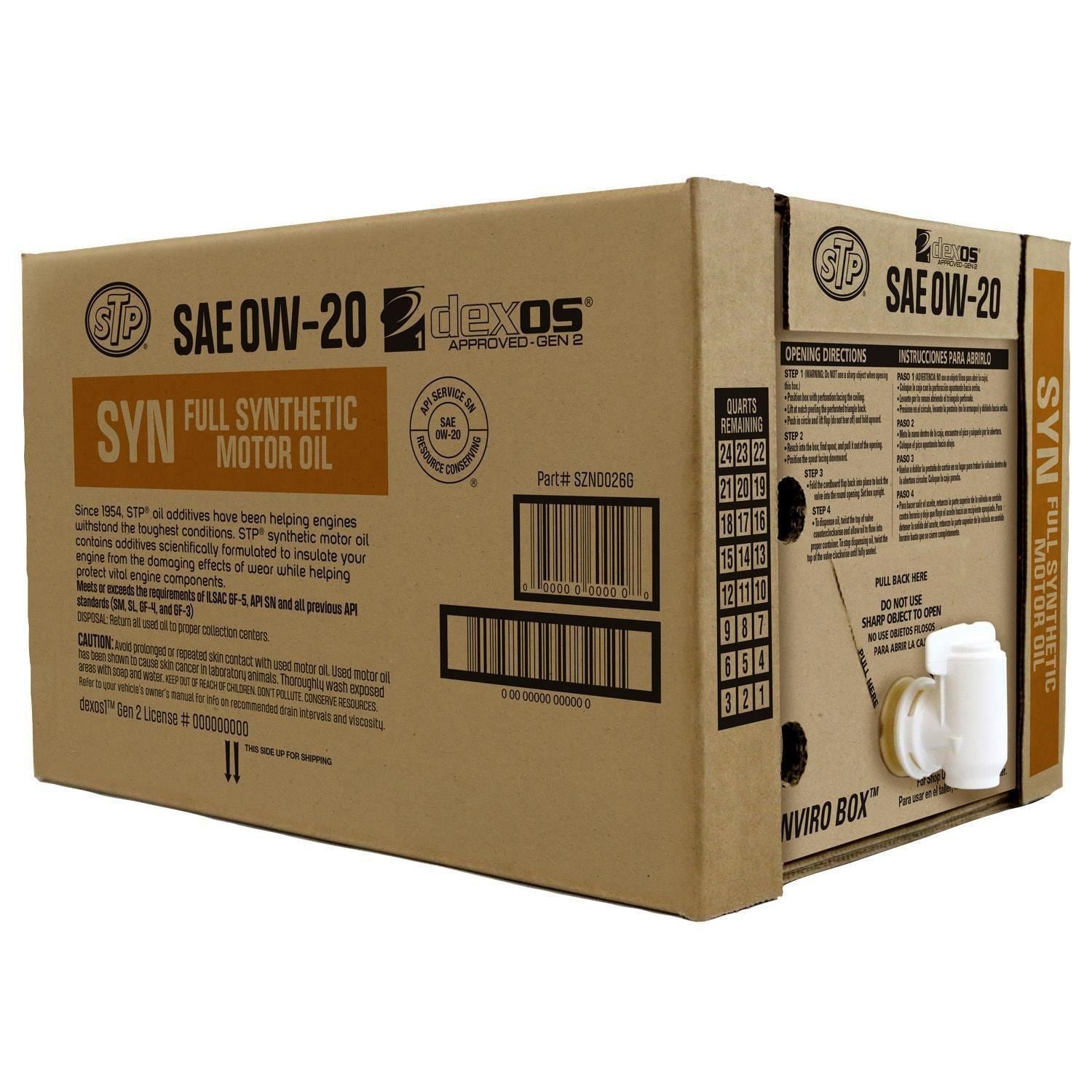 STP Full Synthetic Engine Oil 0W-20 24 Quart