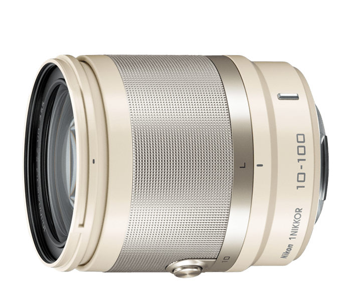 1 NIKKOR VR 10-100mm f4-5.6 ベージュ Nikon 1 NIKKOR 10-100mm f/4.0-5.6 VR | 10-100mm lens for Nikon 1 cameras