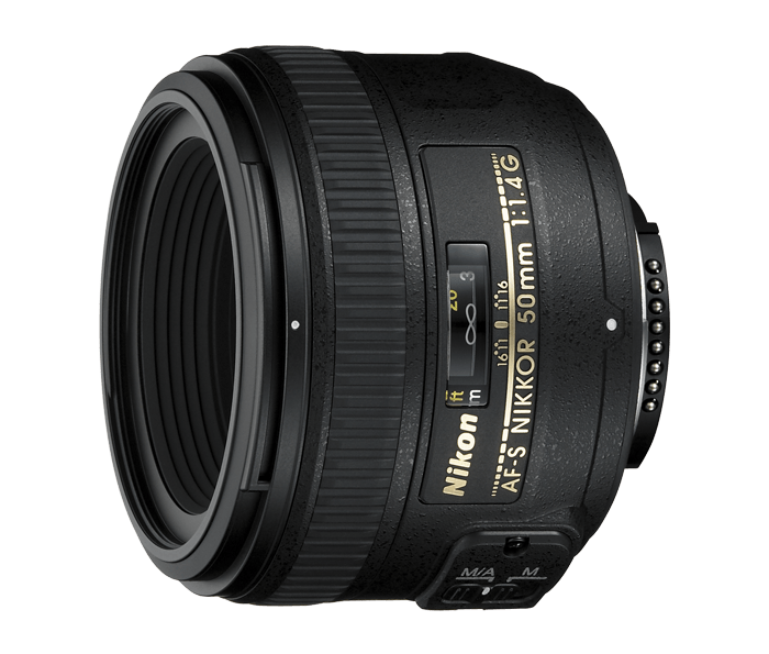 売場【美品】Nikkor 50mm f/1.4 レンズ(単焦点)