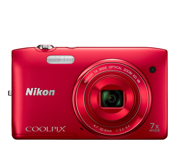 Nikon コンパクトデジタルカメラ COOLPIX S3500 ピンク Nikon COOLPIX S3500 Red | Point & Shoot Cameras | Nikon