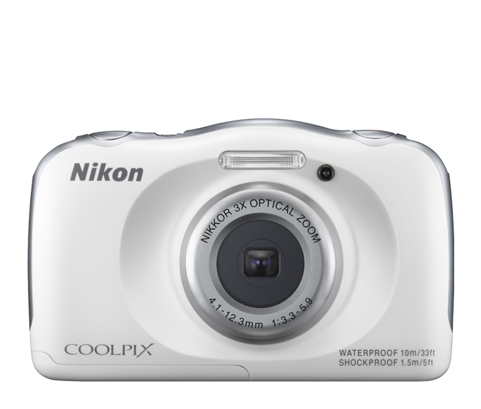 Nikon COOLPIX S33 White | Point & Shoot Cameras | Nikon USA