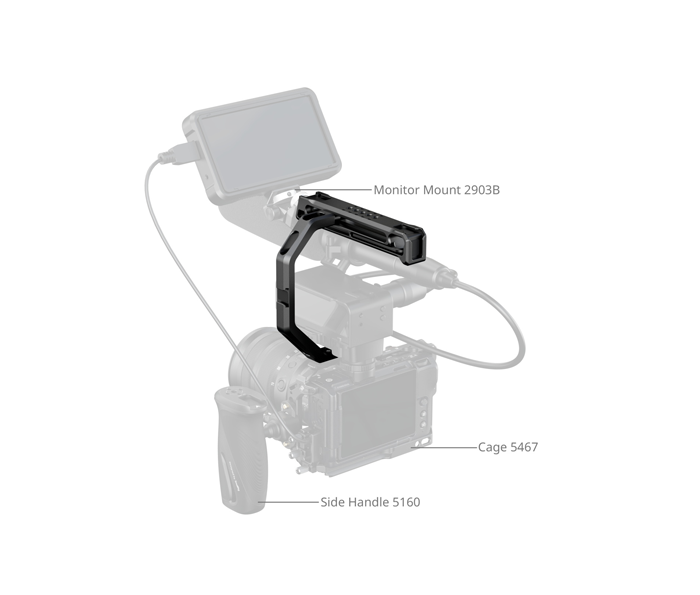 Nikon SmallRig Top Handle for TASCAM CA-XLR2d-N | Mirrorless