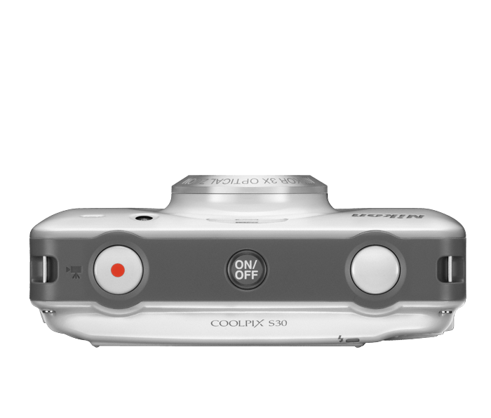 Nikon COOLPIX S30 White | Point & Shoot Cameras | Nikon