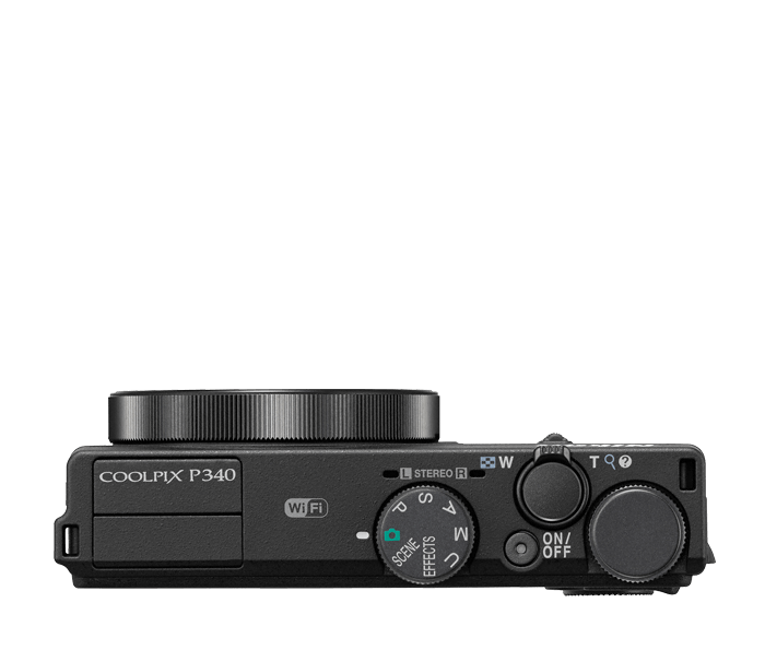 Nikon COOLPIX P340 ブラック P340_BK_SLup_frt34r.png