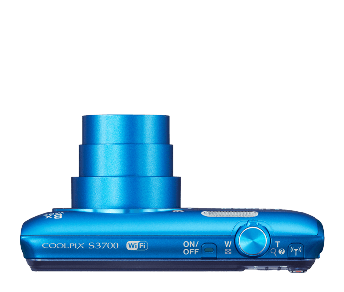 Nikon COOLPIX S3700 Blue | Point & Shoot Cameras | Nikon