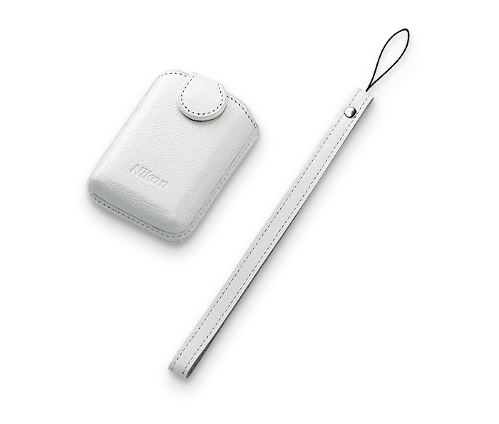 Nikon CS-CP4-1 Leather Case (White) | COOLPIX Compact Camera