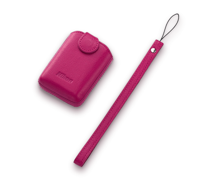 Nikon CS-CP4-1 Leather Case (Pink) | COOLPIX Compact Camera
