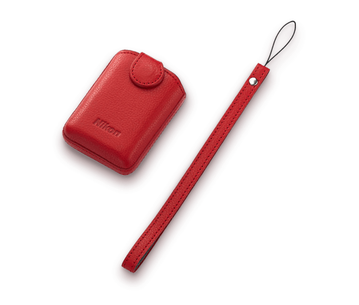 Nikon CS-CP4-1 Leather Case (Red) | COOLPIX Compact Camera