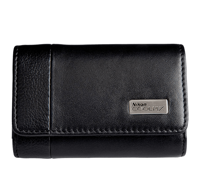 Nikon COOLPIX Black Leather Horizontal Case | COOLPIX