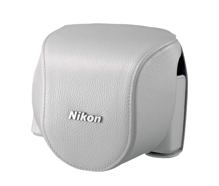Nikon 一眼カメラケース ホワイト CB-N4000SB WH oyj0otl Nikon CB-N4000SB White Leather Body Case Set | Nikon 1
